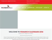 Tablet Screenshot of monarchprintersindia.com